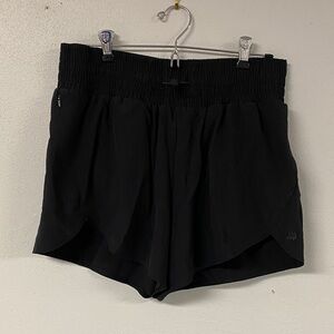 all in motion Black Athletic Tulip-Hem Shorts